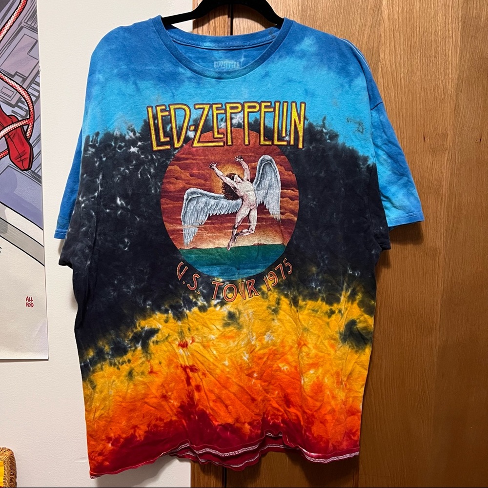 tie dye led zeppelin tshirt